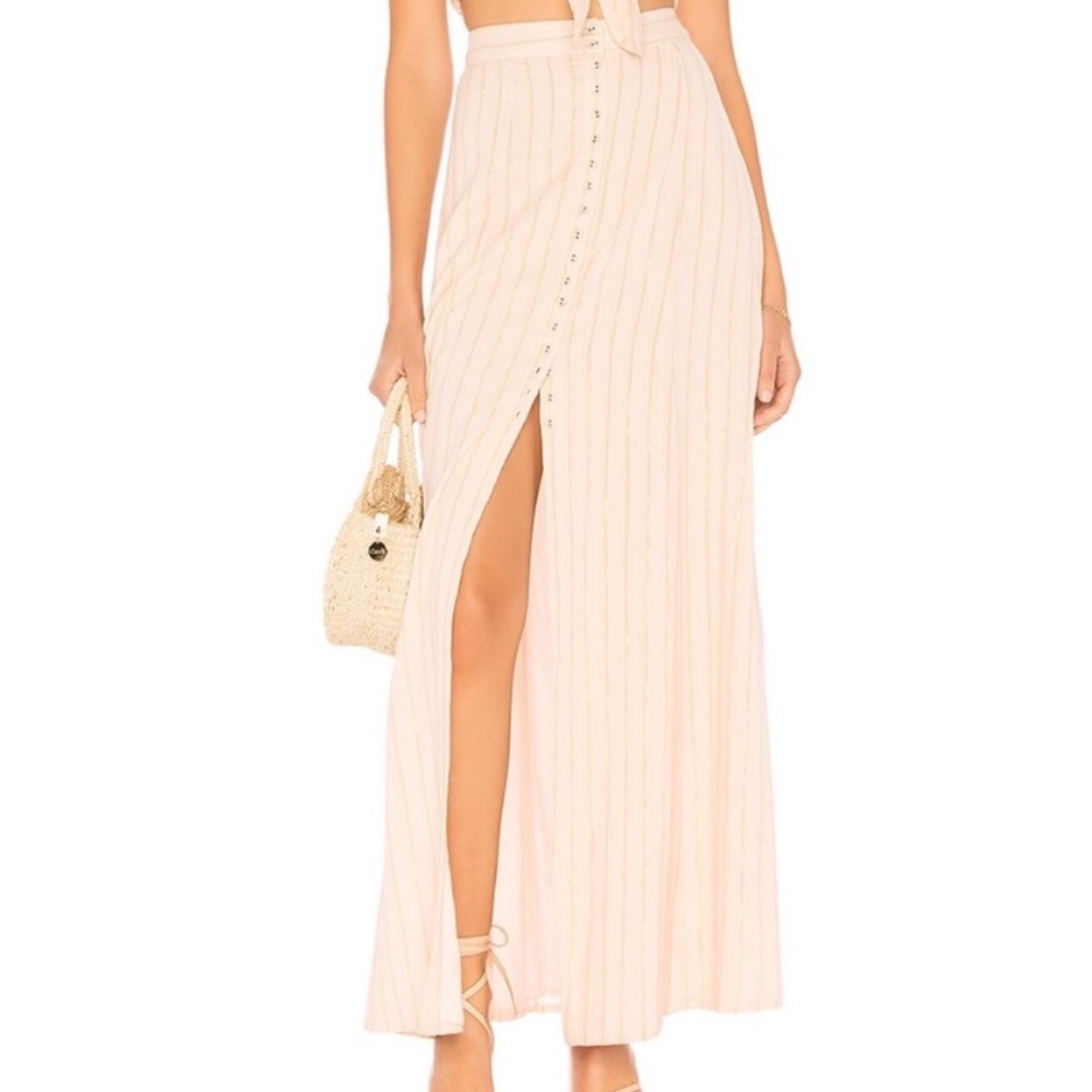 Majorelle Cactus Skirt in Creamsicle